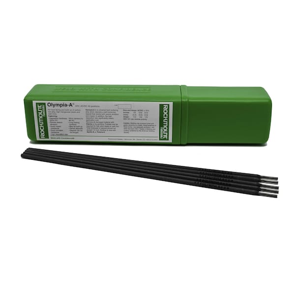 Olympia A, Hardfacing for High Abrasion with High Impact on Manganese Steels, 1/8" Dia., 5lb